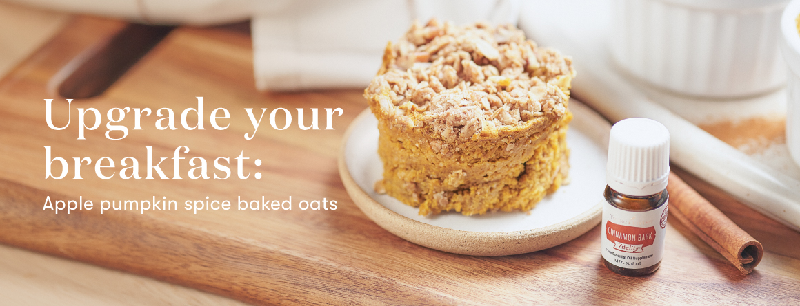 Upgrade your breakfast: Apple pumpkin spice baked oats - Young Living Lavender Life Blog
