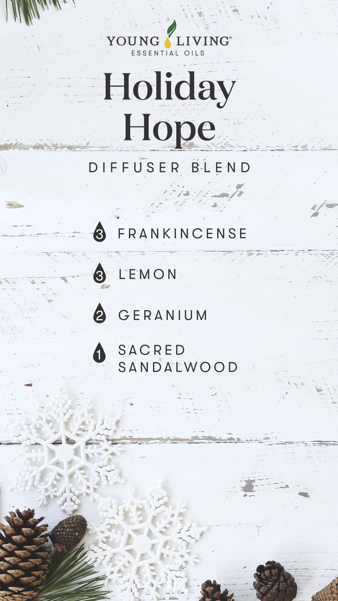Holiday Hope diffuser blend - Young Living Lavender Life Blog 