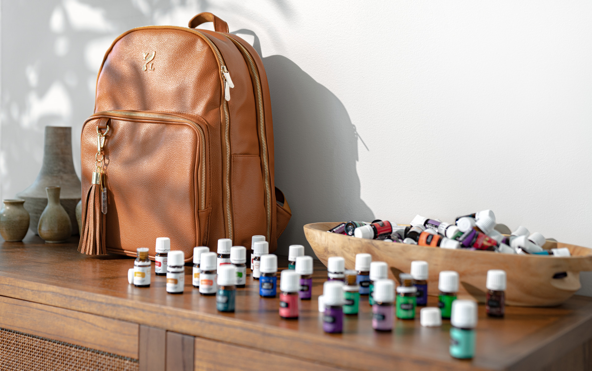 Premier Aroma Collection sitting on table - Young Living Lavender Life Blog 