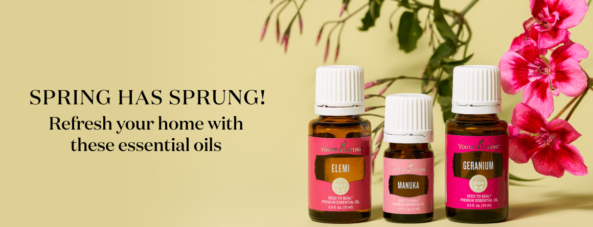 Spring has Sprung - Refresh you home with these essential oils - Young Living Essential Oils