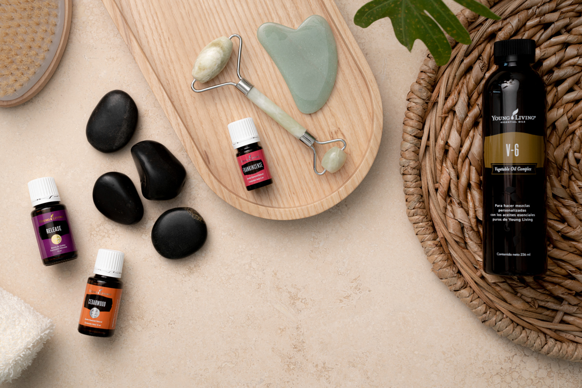 Spa day with essential oils