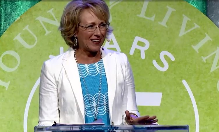 Dannette Goodyear, speaking at Young Living's 2019 International Grand Convention