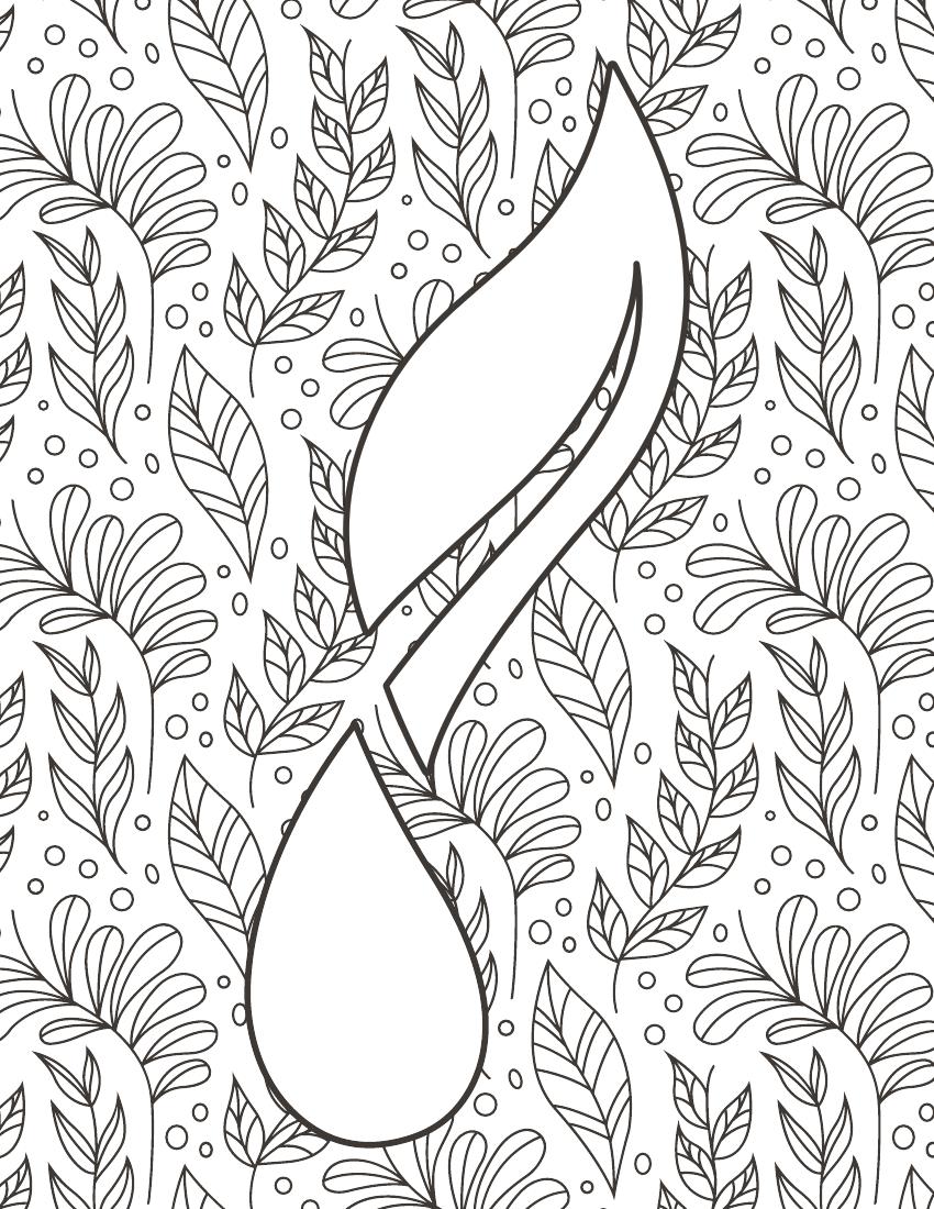 Advanced coloring page 2--Young Living Essential Oils Lavender Life Blog